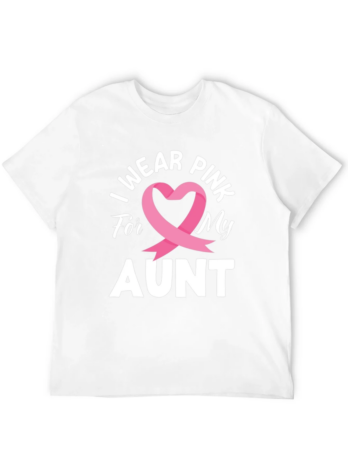 I Wear Pink For My Aunt Breast Cancer Awareness T-Shirt product image 11