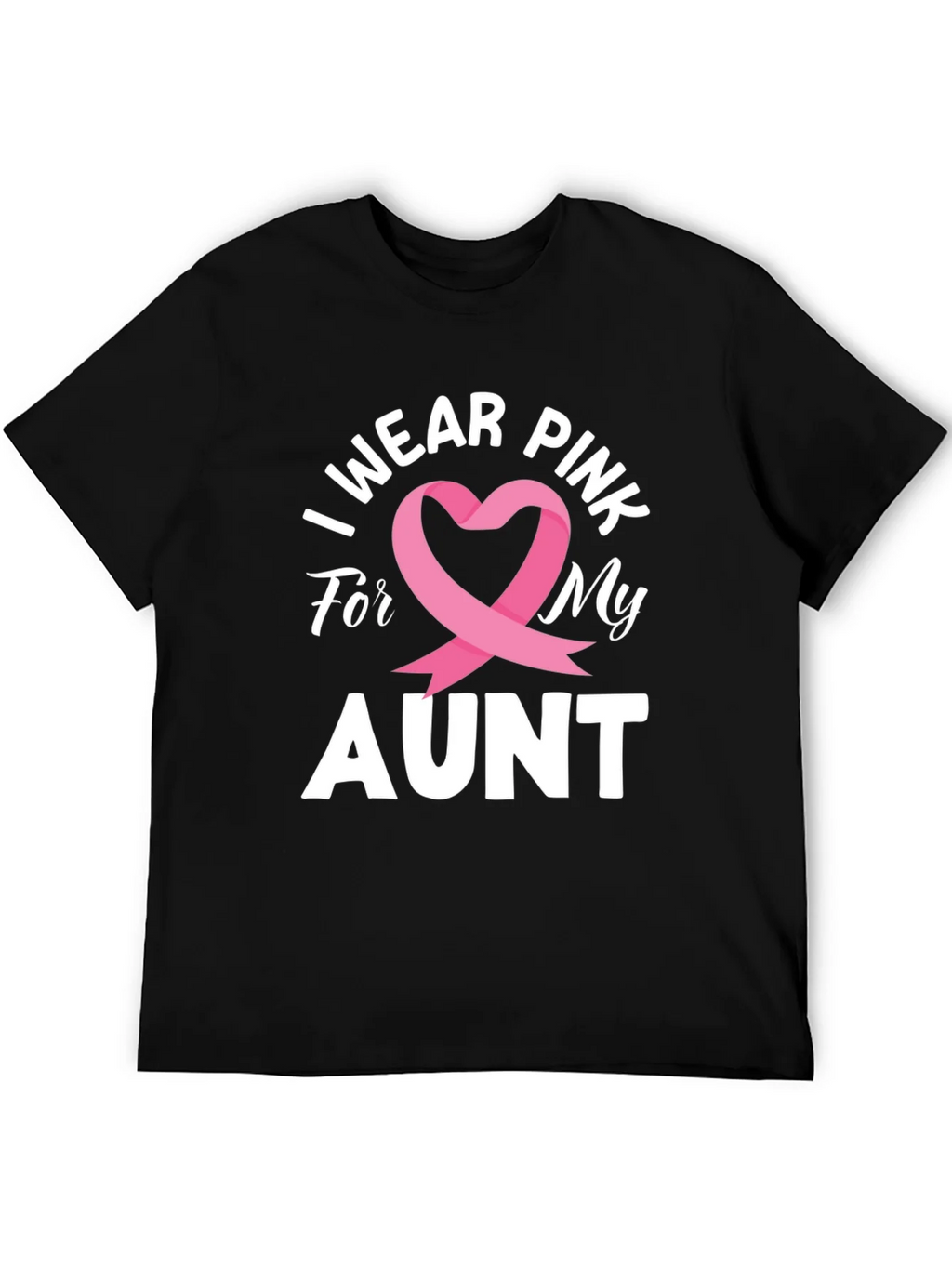 I Wear Pink For My Aunt Breast Cancer Awareness T-Shirt product image 5