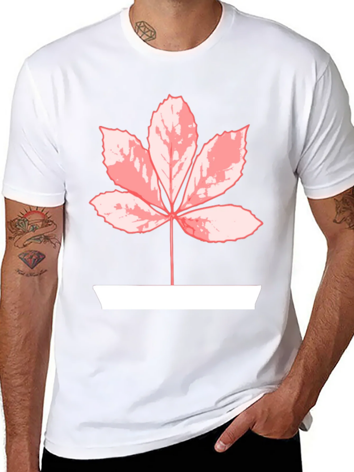 Leaf Graphic Tee - Black Casual Shirt product image 7