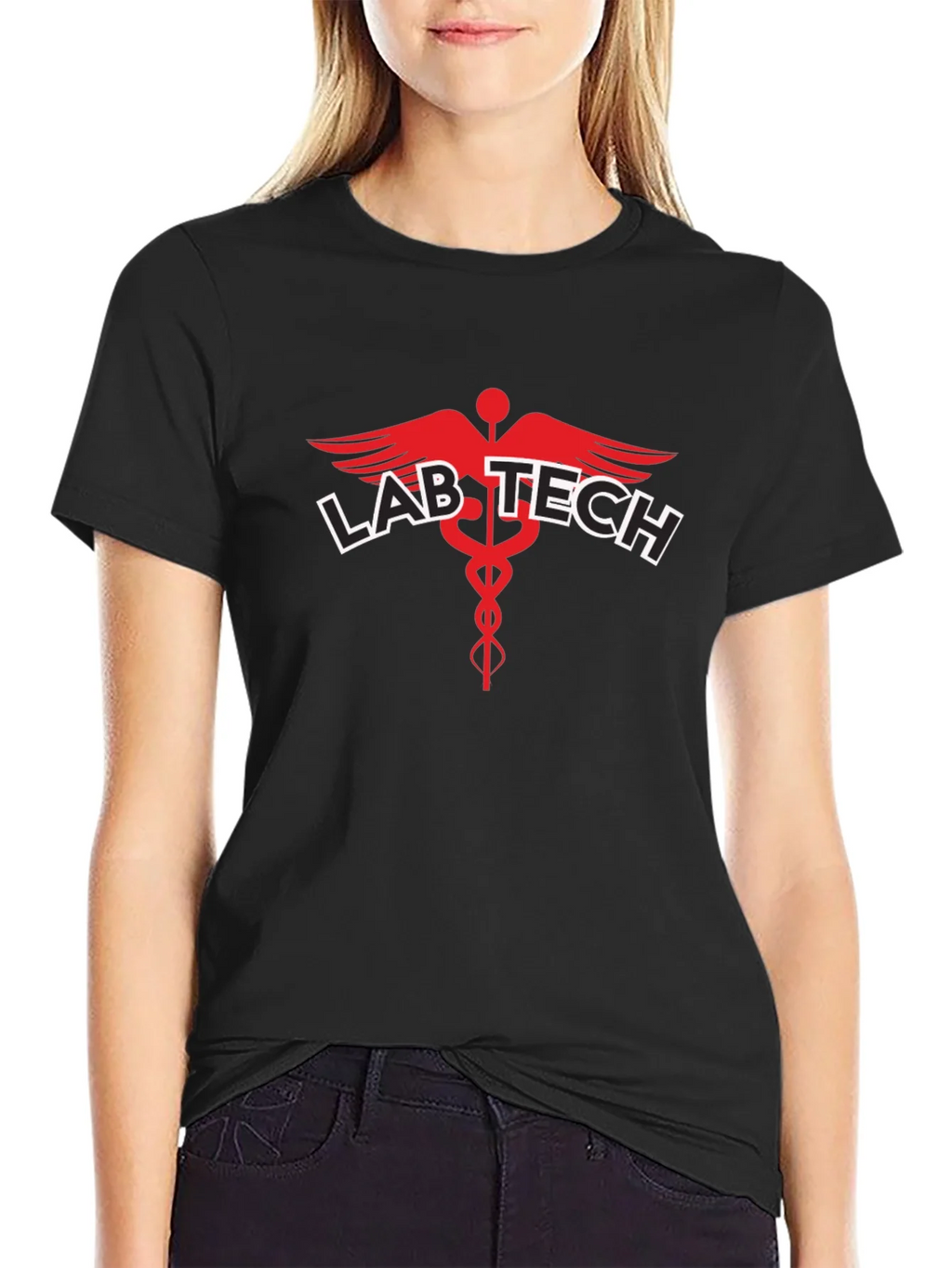 Lab Tech Medical T-Shirt - Black product image 2
