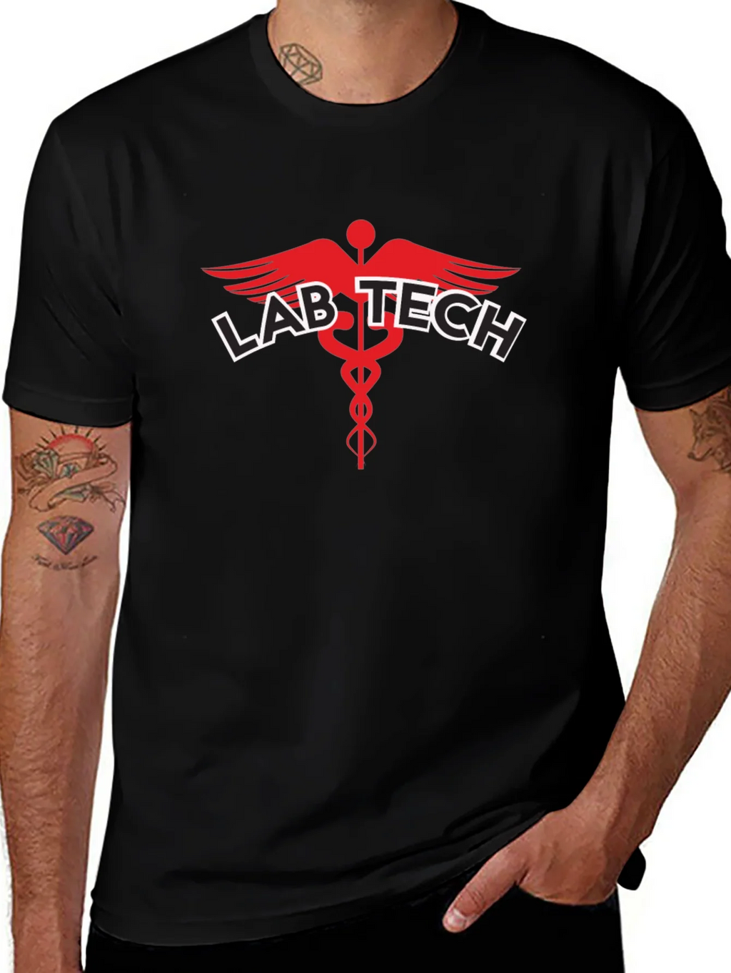 Lab Tech Medical T-Shirt - Black product image 1