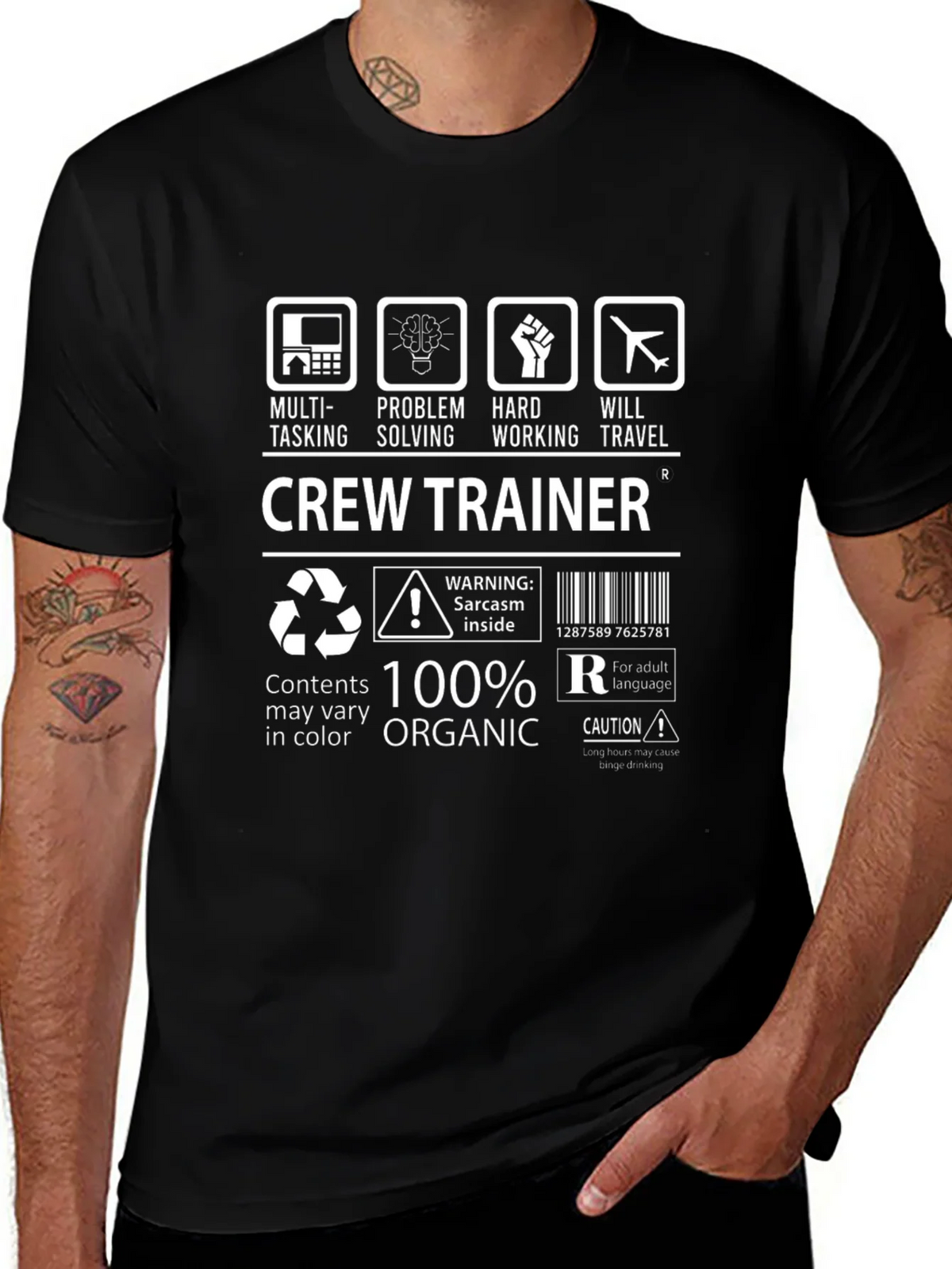 Crew Trainer 100% Organic T-Shirt product image 1