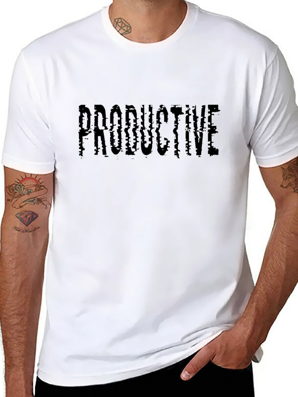 Productive Black T-Shirt - Stylish Comfort product image 7