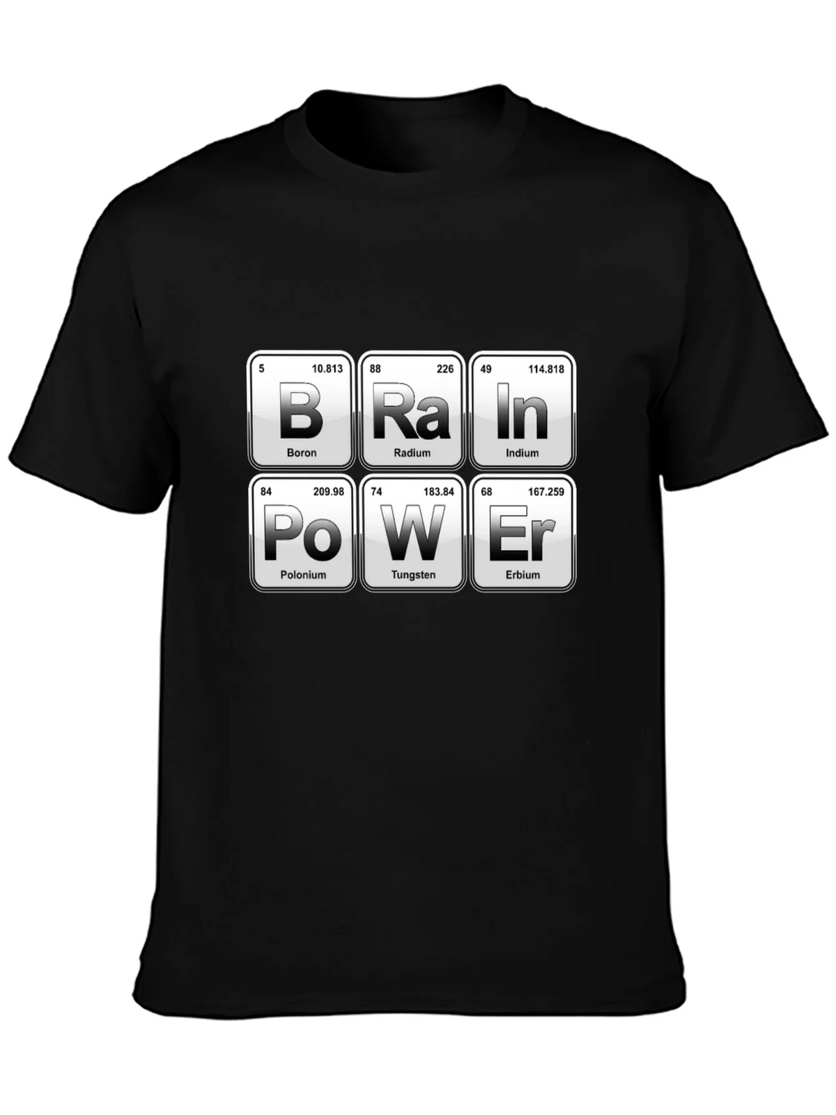 Brain Power Periodic Table Funny Science T-Shirt product image 3