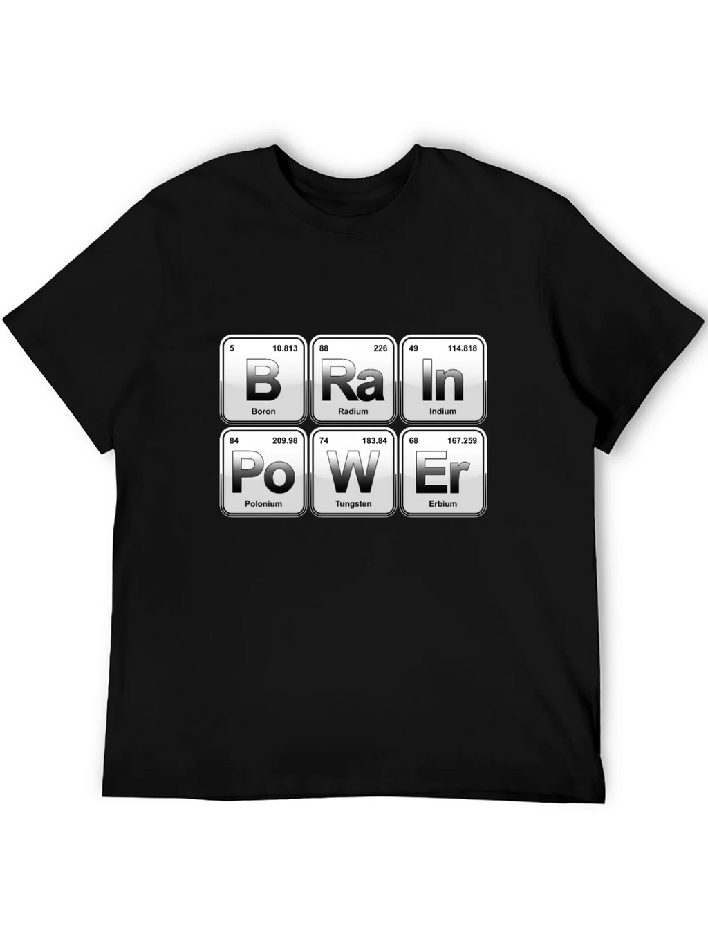Brain Power Periodic Table Funny Science T-Shirt product image 5