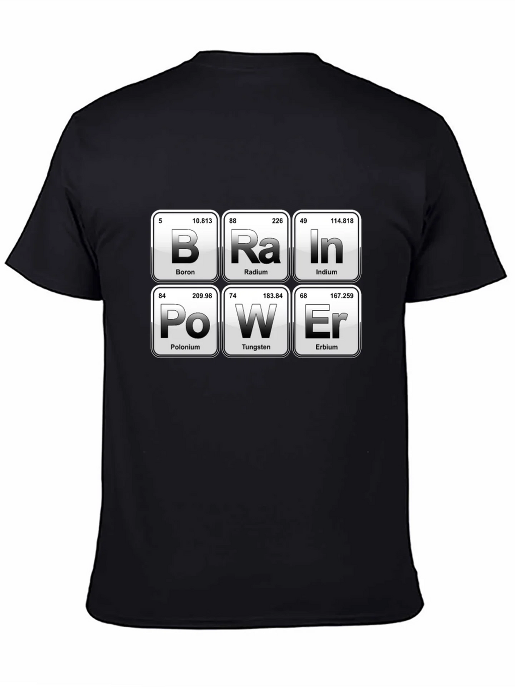 Brain Power Periodic Table Funny Science T-Shirt product image 4