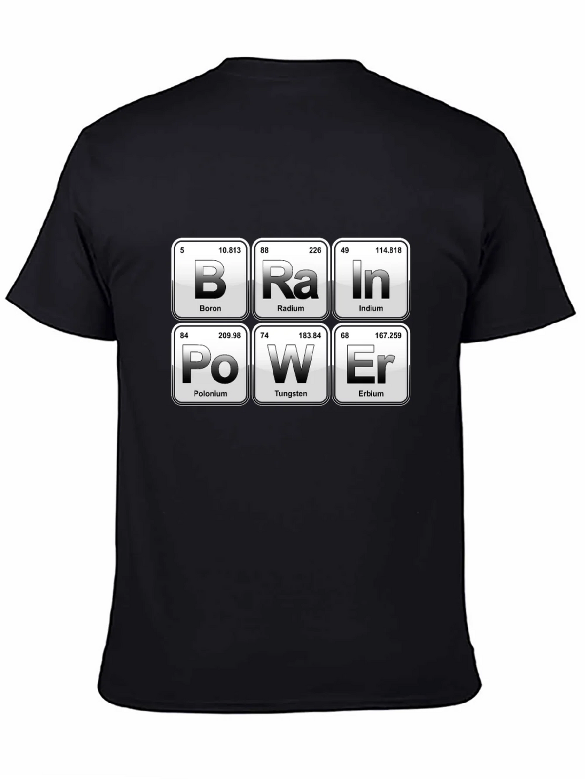 Brain Power Periodic Table Funny Science T-Shirt product image 4