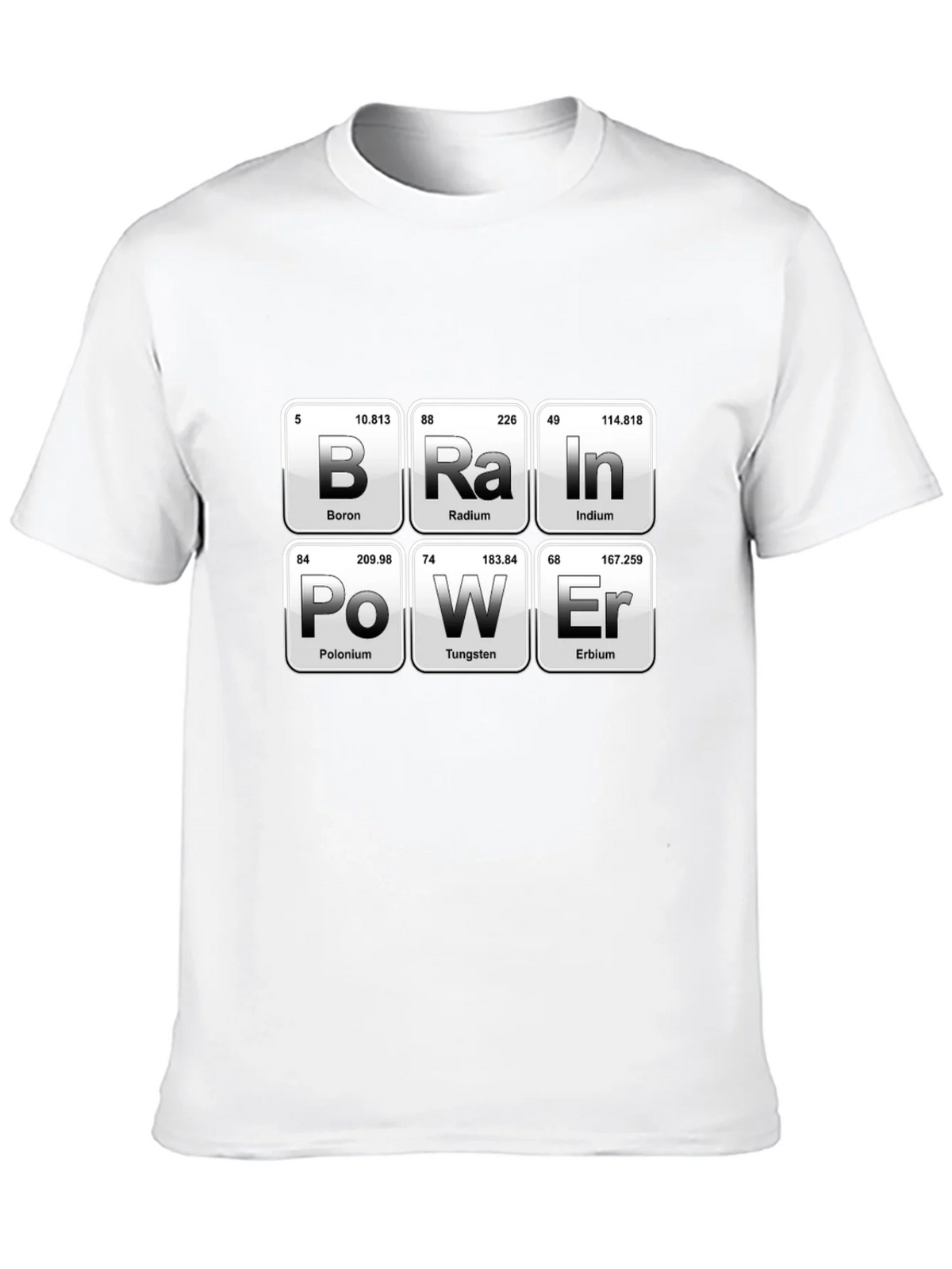 Brain Power Periodic Table Funny Science T-Shirt product image 9