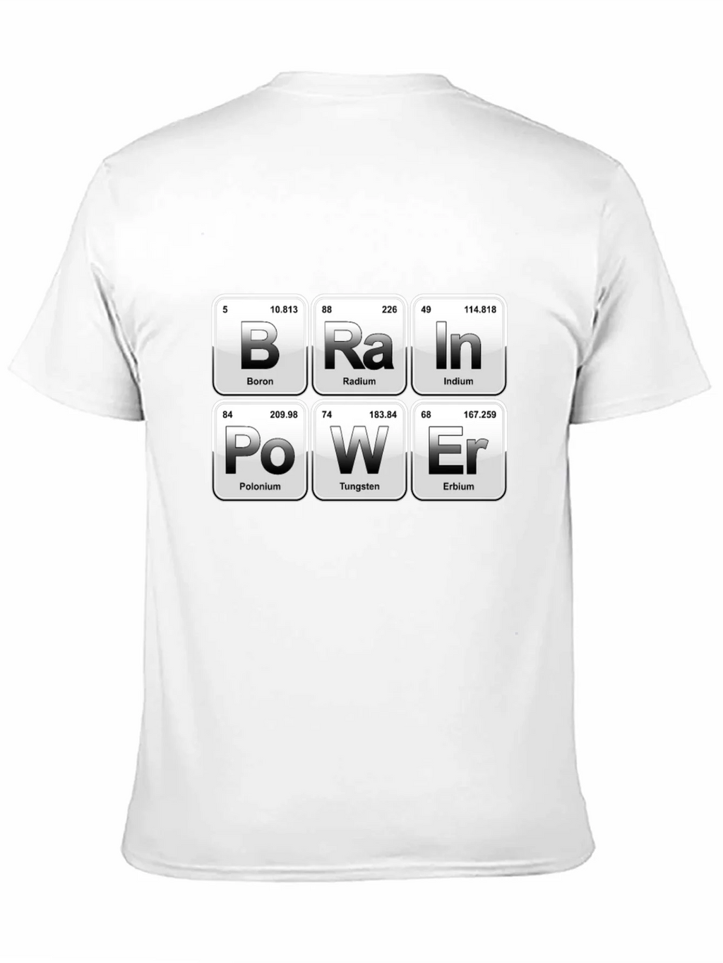 Brain Power Periodic Table Funny Science T-Shirt product image 10