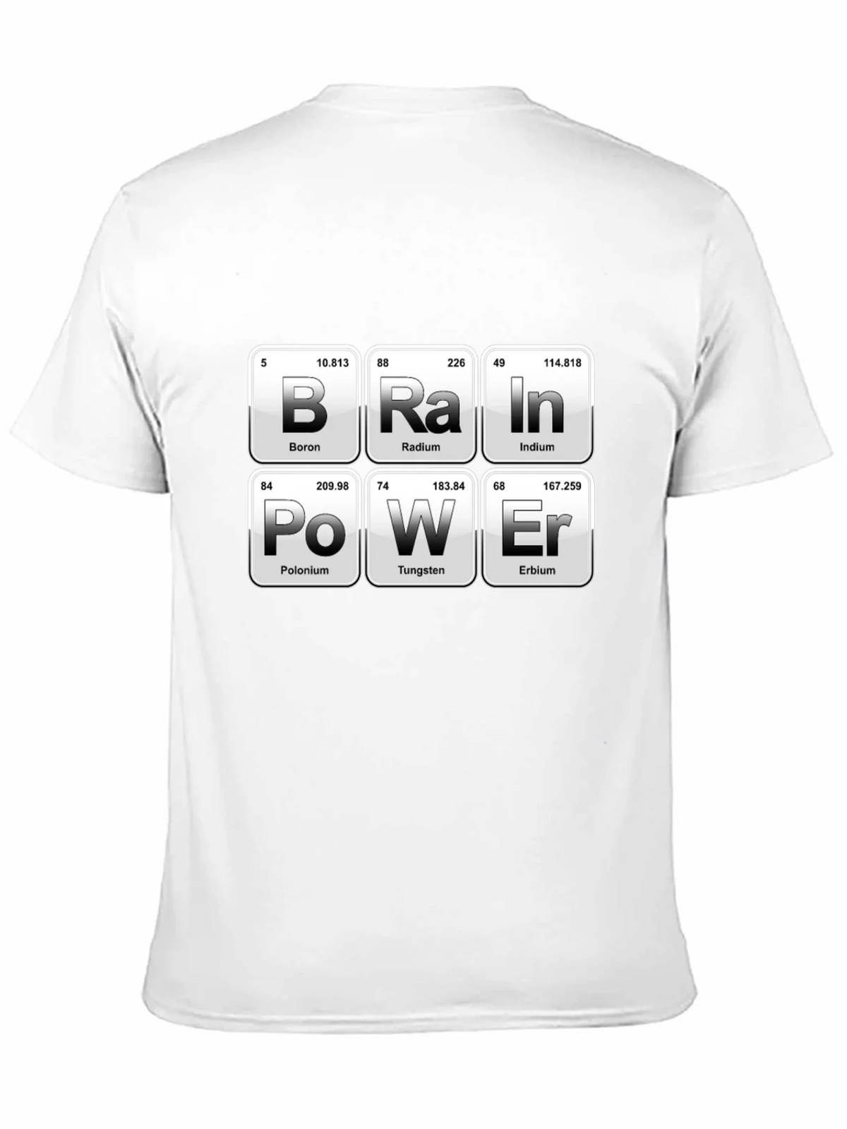 Brain Power Periodic Table Funny Science T-Shirt product image 10