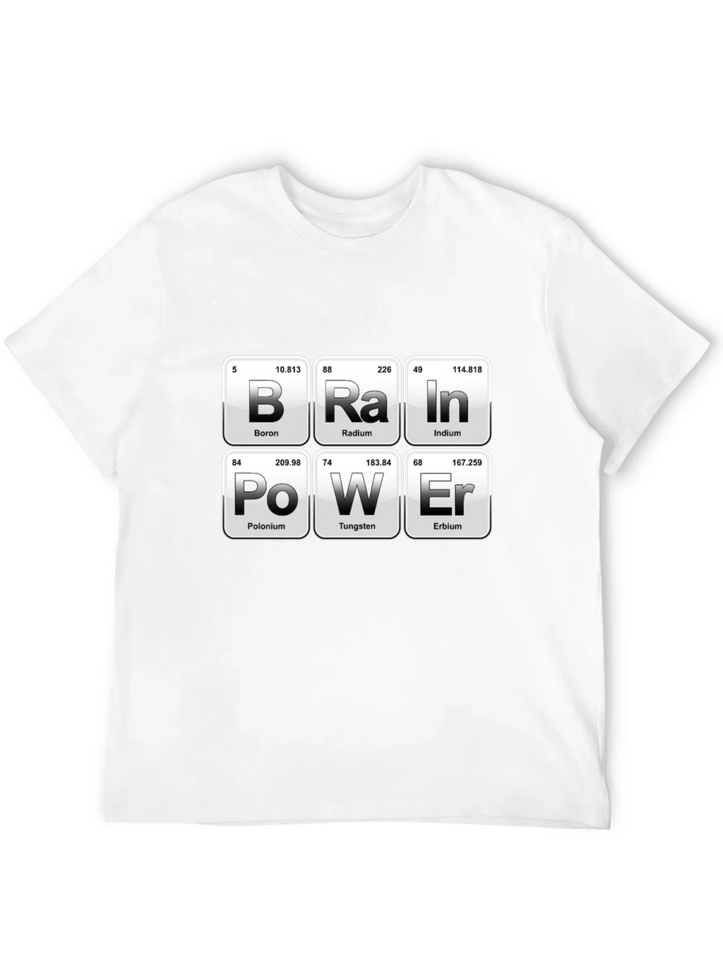 Brain Power Periodic Table Funny Science T-Shirt product image 11