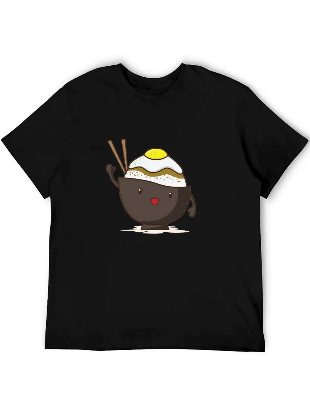 Cute Rice Bowl Cartoon T-Shirt product image 3