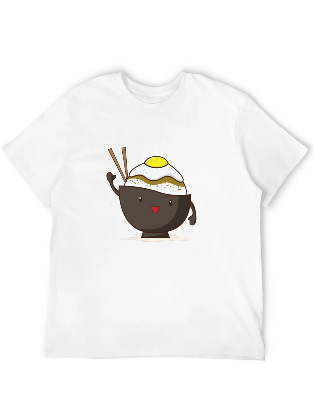 Cute Rice Bowl Cartoon T-Shirt product image 4