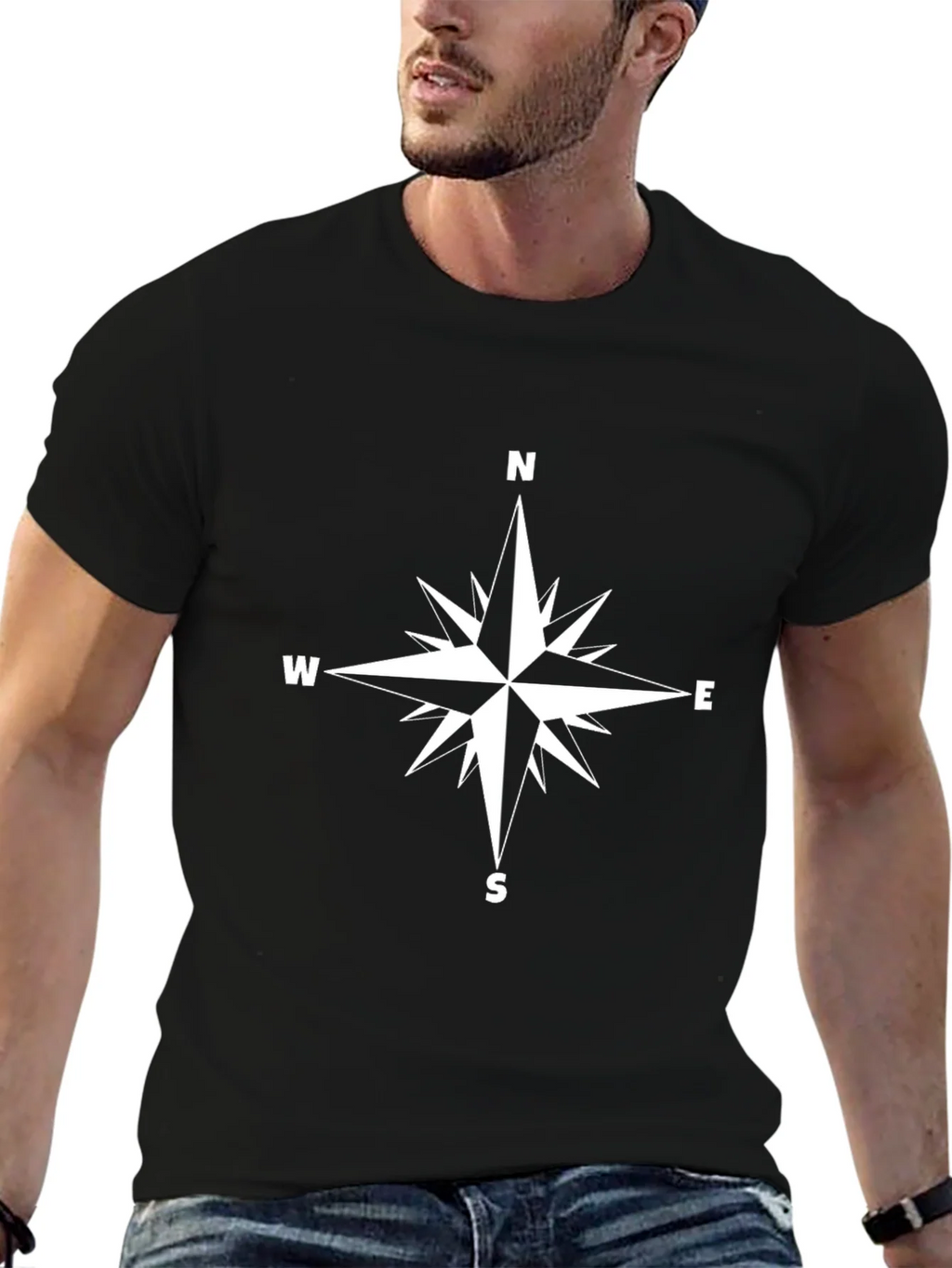 Compass Rose Graphic T-Shirt product image 6