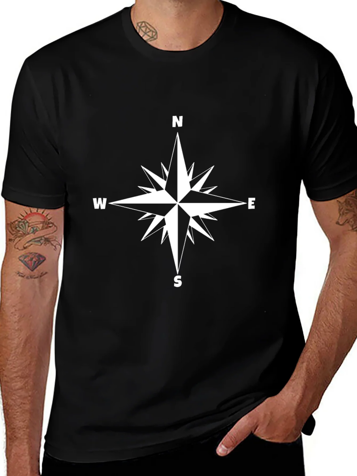 Compass Rose Graphic T-Shirt product image 1