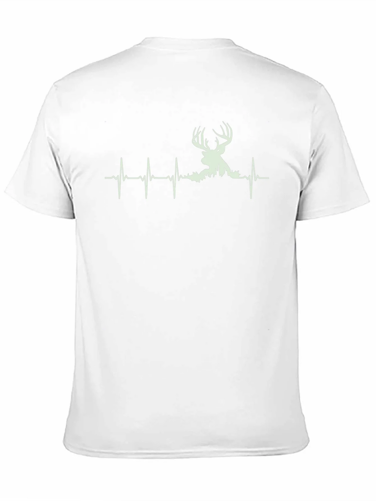 Deer Heartbeat Graphic Tee - Black Cotton Shirt product image 6