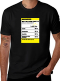 Aquarius Nutrition Facts Zodiac Sign T-Shirt product image 1