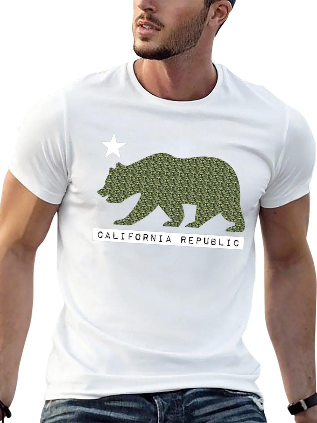 California Republic Camo Bear T-Shirt product image 12