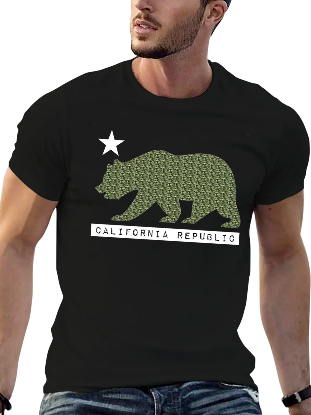 California Republic Camo Bear T-Shirt product image 6