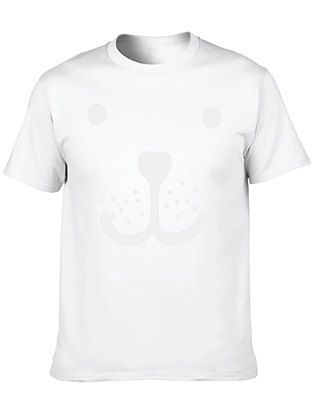 Whimsical Bear Face Graphic Tee - Black Cotton product image 9