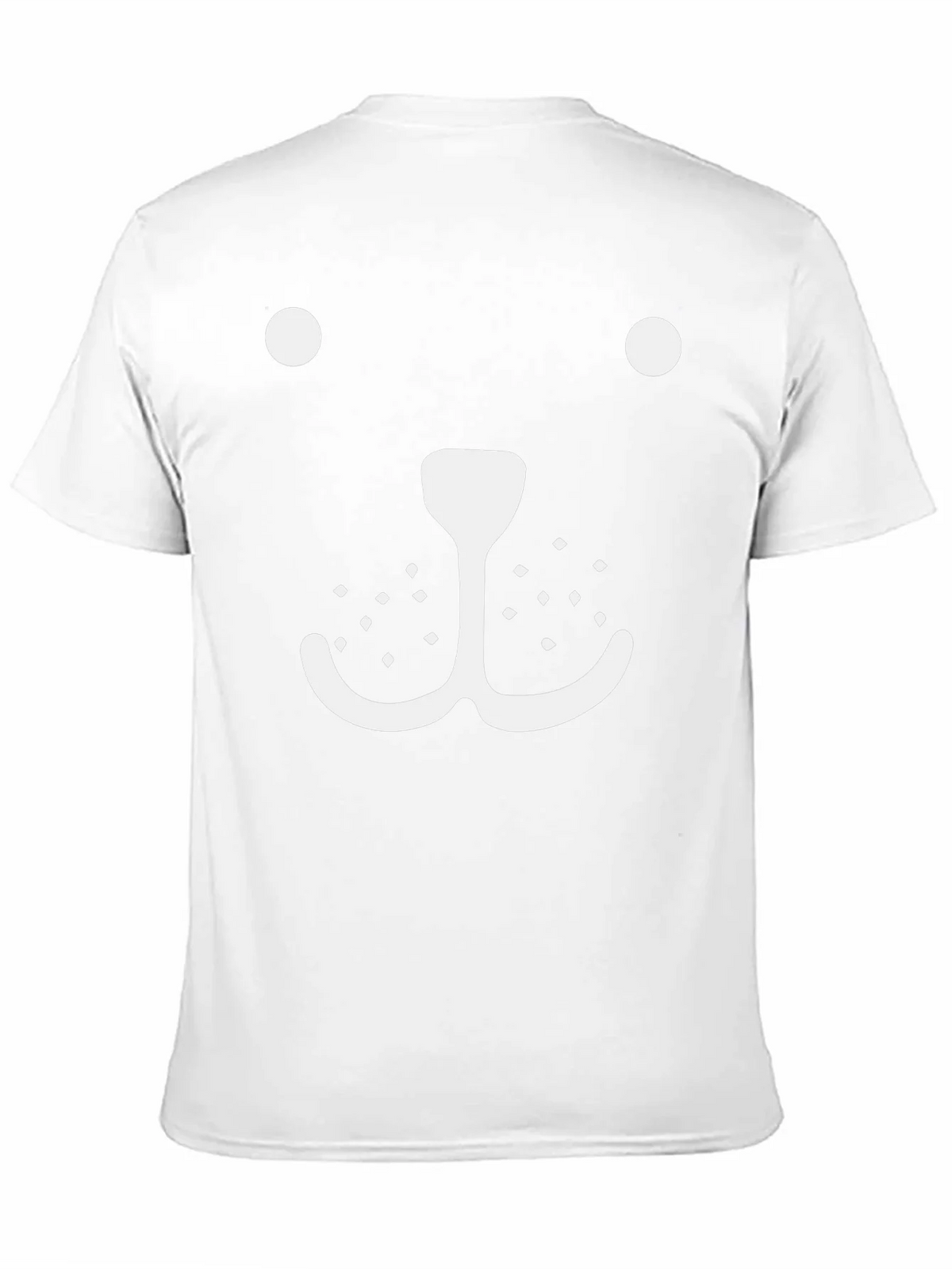 Whimsical Bear Face Graphic Tee - Black Cotton product image 10