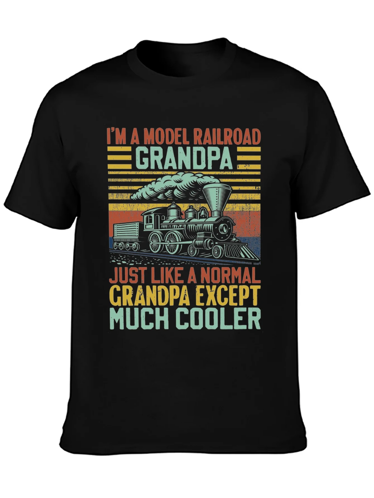 Model Railroad Grandpa T-Shirt - Much Cooler product image 1