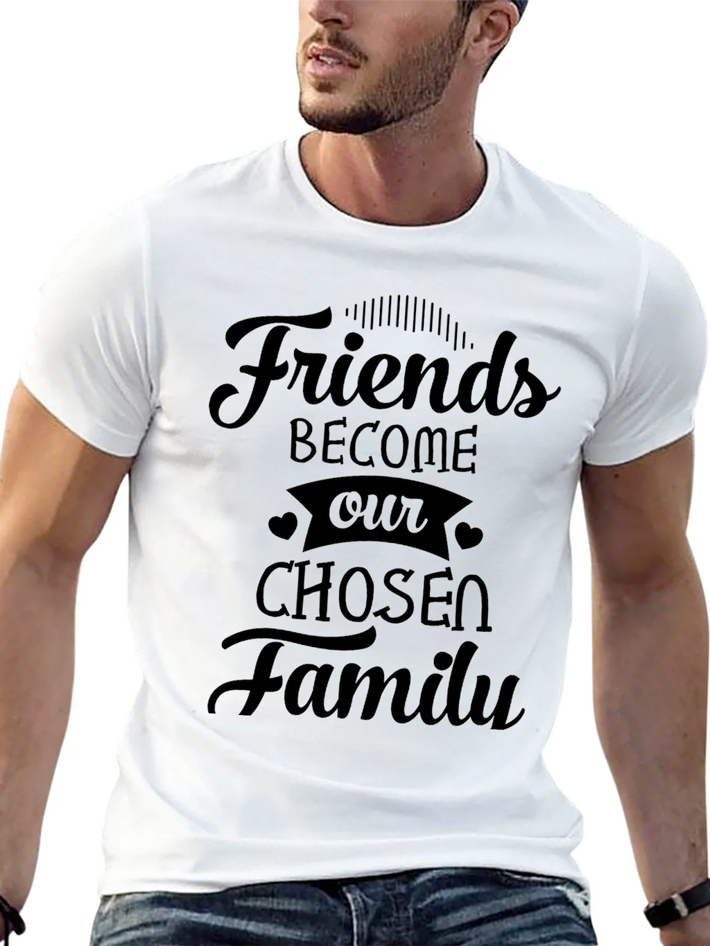 Friends Become Our Chosen Family Graphic Tee product image 12