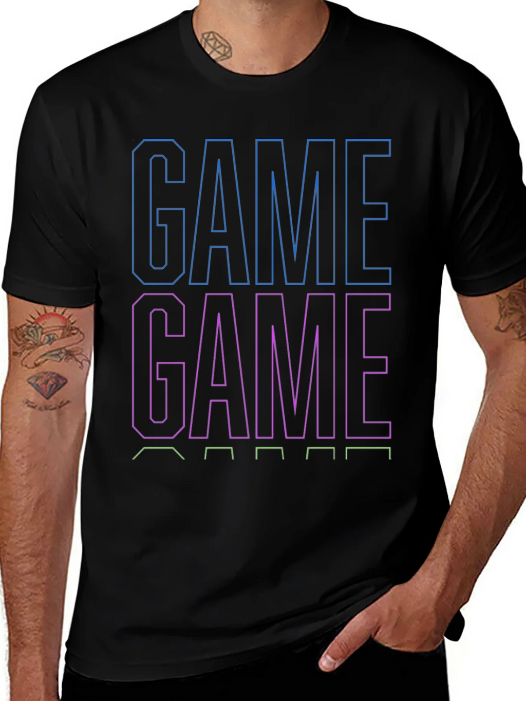 Game On Black T-Shirt for Gamers product image 1