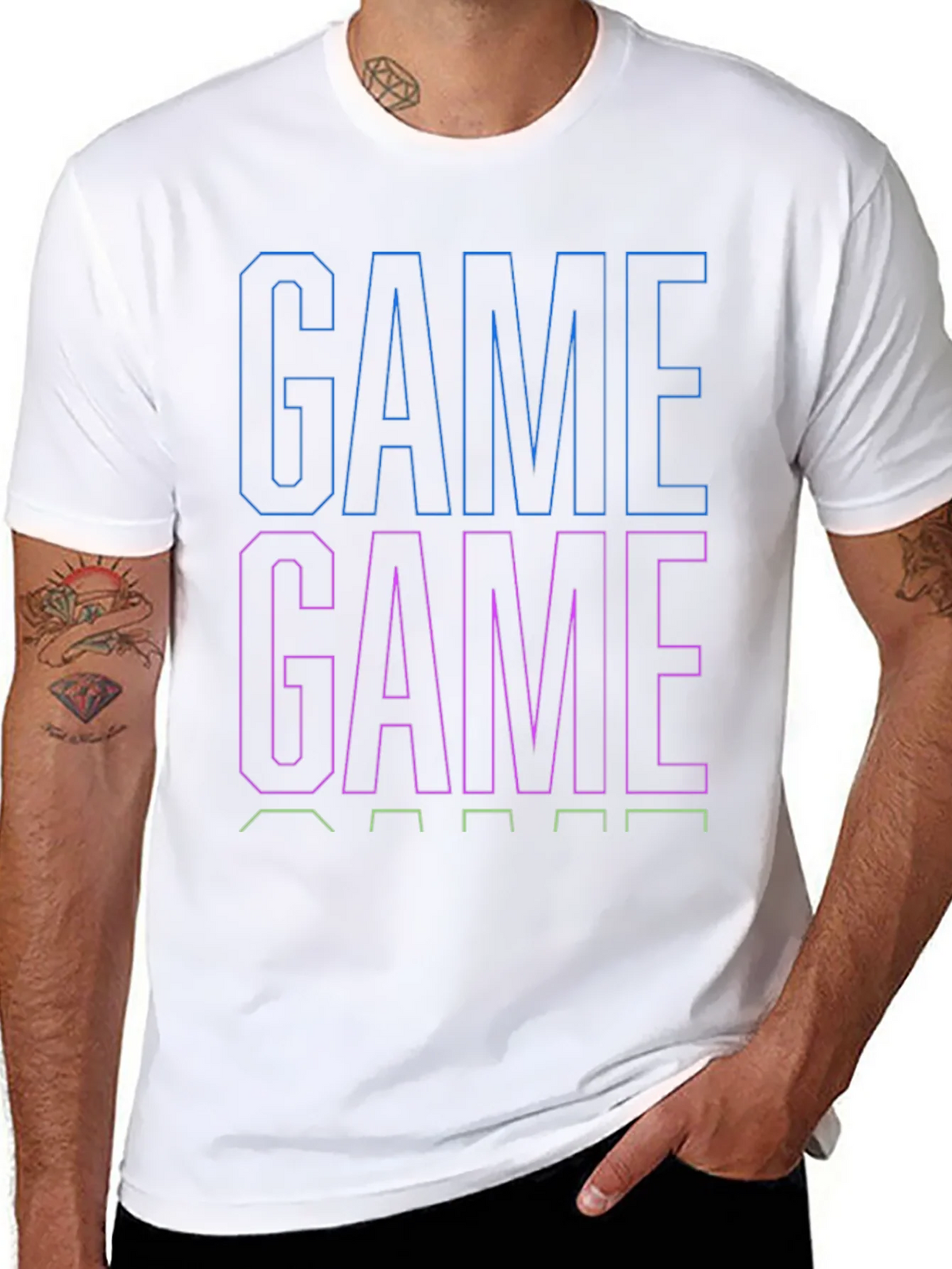 Game On Black T-Shirt for Gamers product image 7