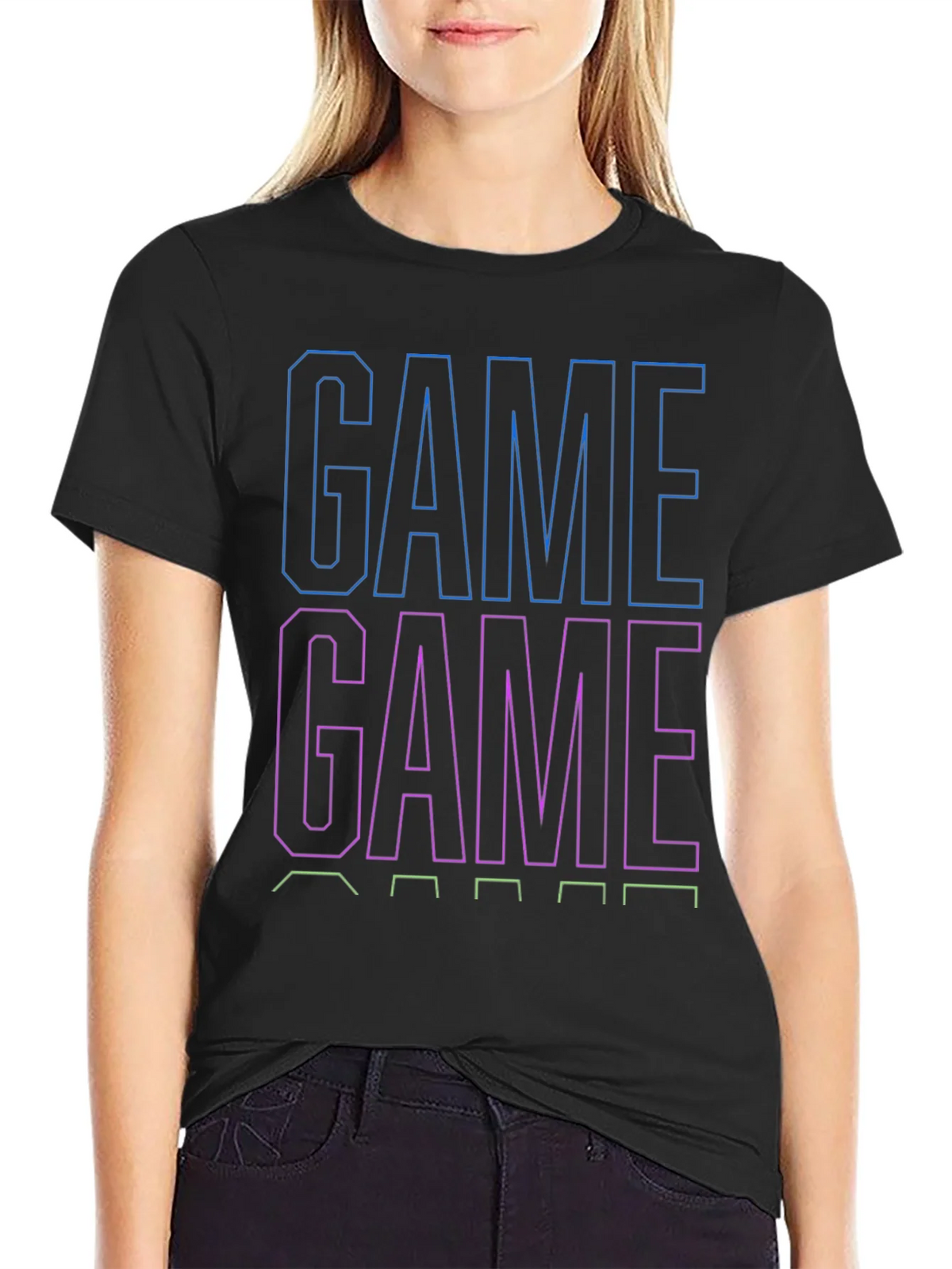 Game On Black T-Shirt for Gamers product image 2