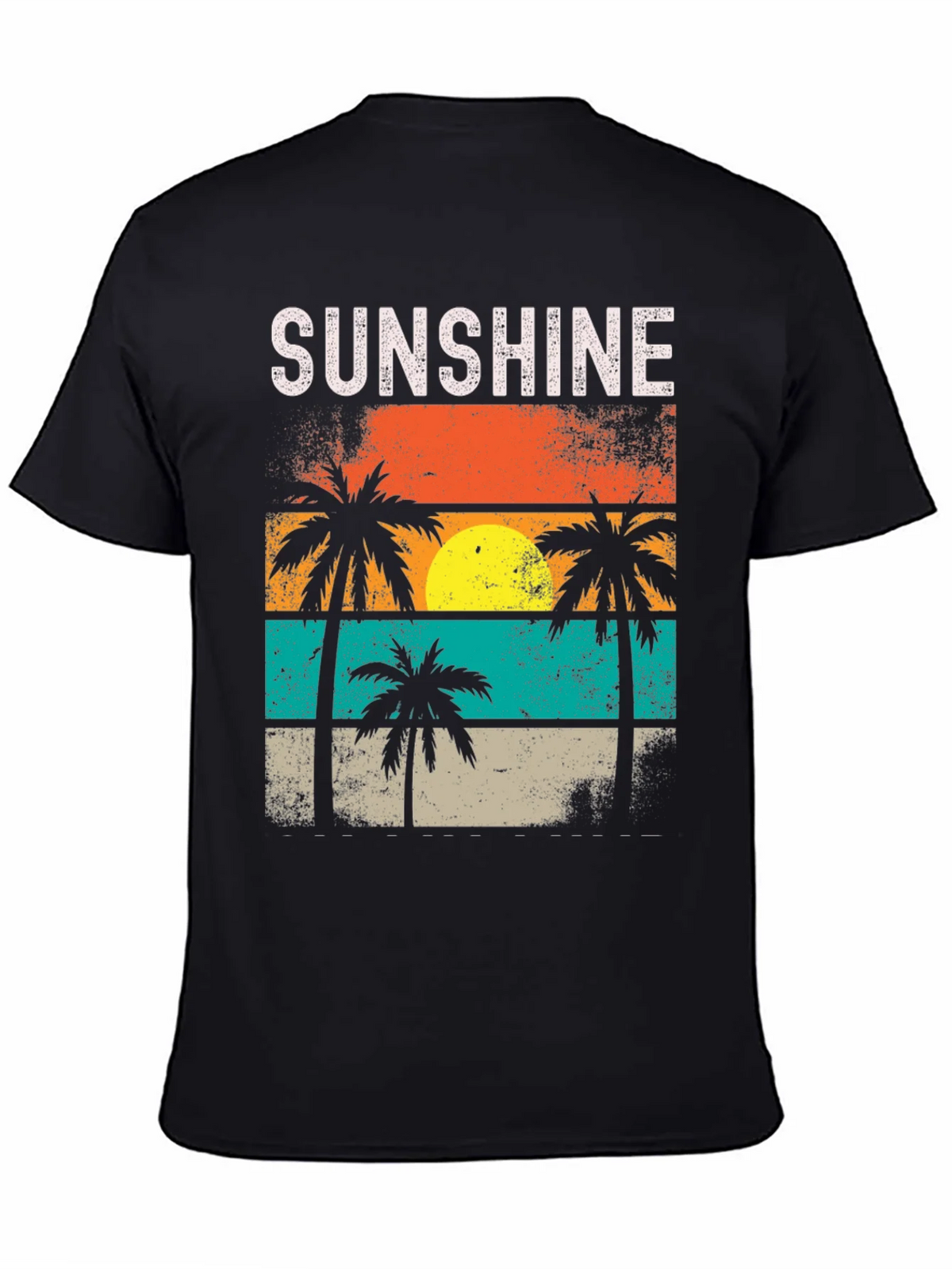 Sunshine Palm Tree Retro T-Shirt product image 4