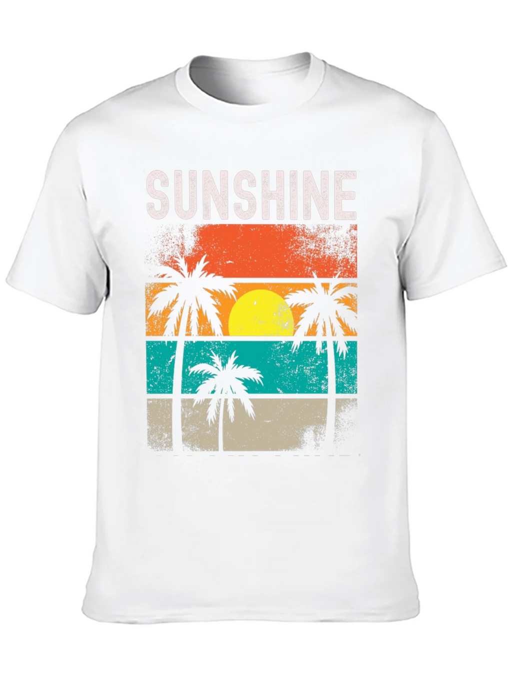 Sunshine Palm Tree Retro T-Shirt product image 9
