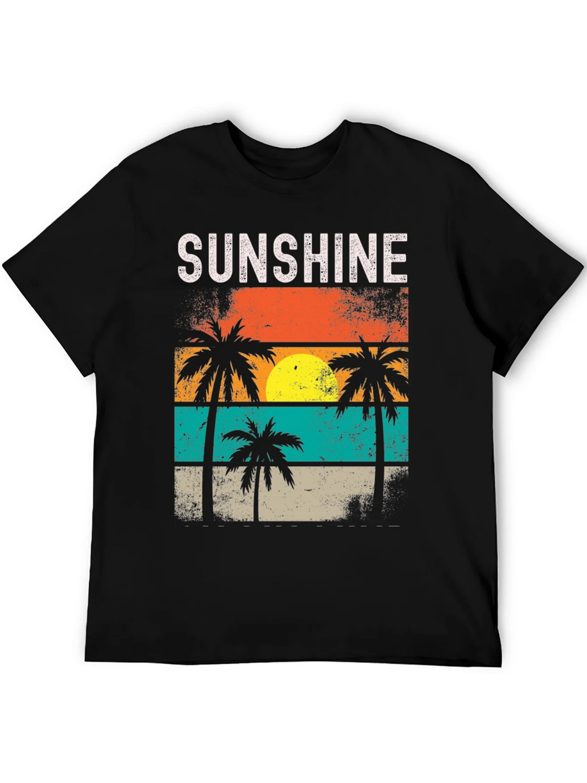 Sunshine Palm Tree Retro T-Shirt product image 5