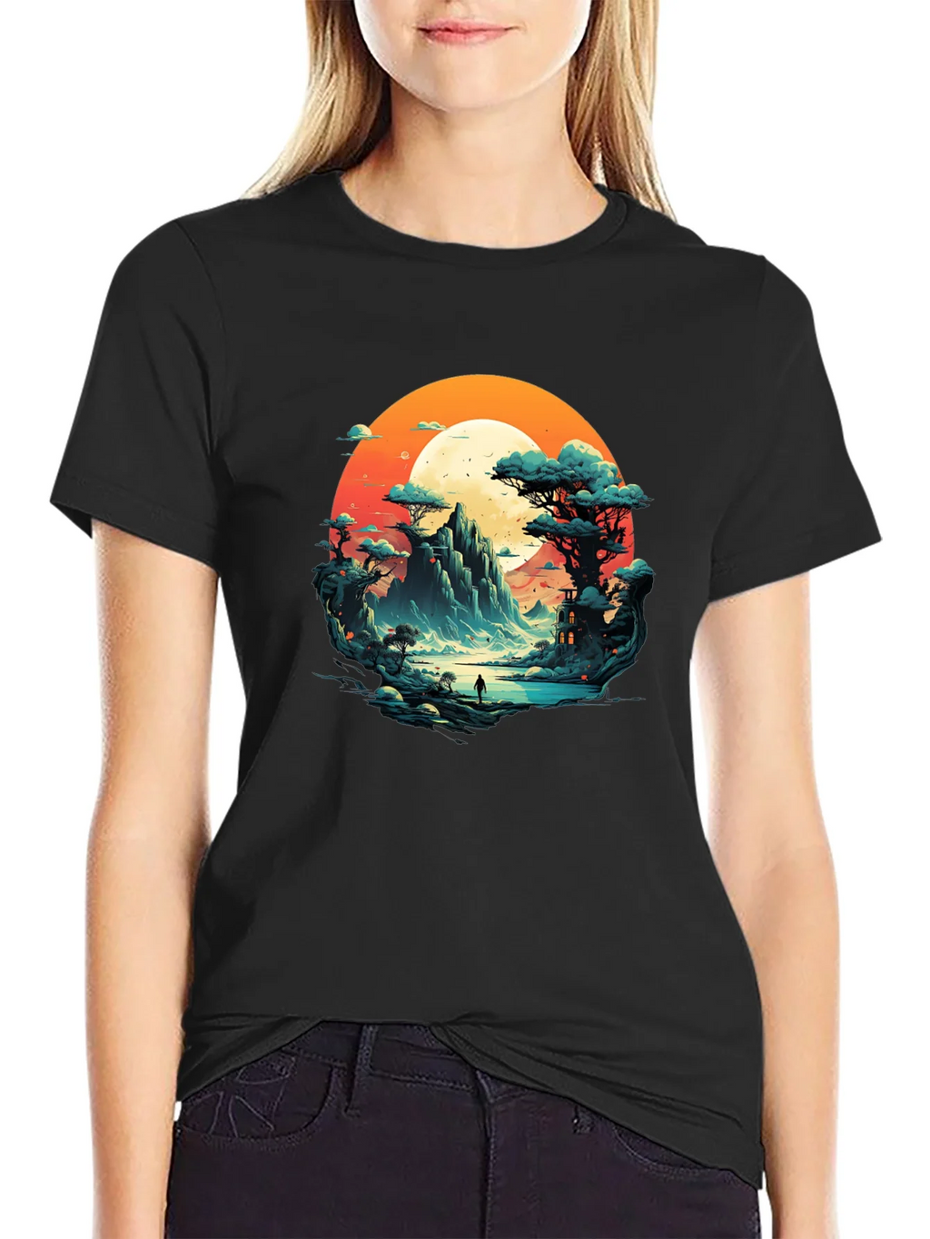 Scenic Mountain Landscape Graphic Tee product image 2