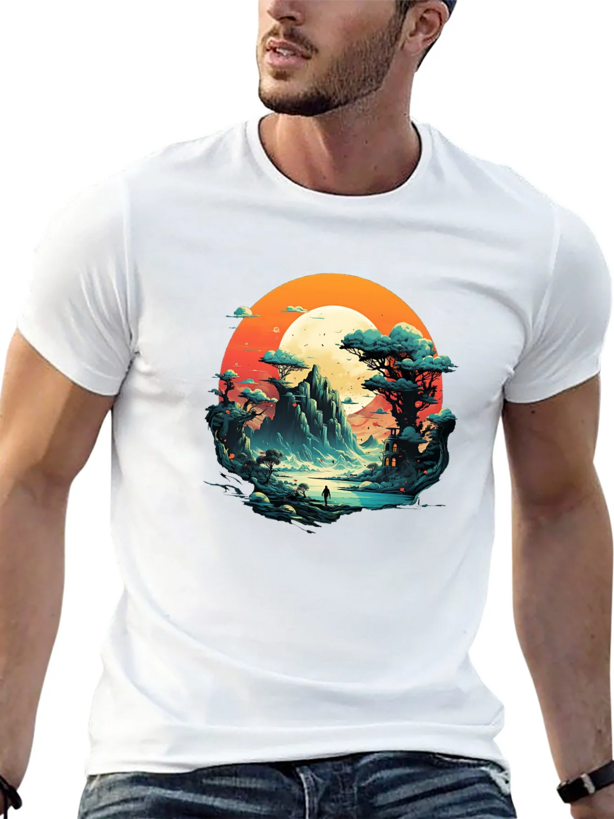 Scenic Mountain Landscape Graphic Tee product image 12