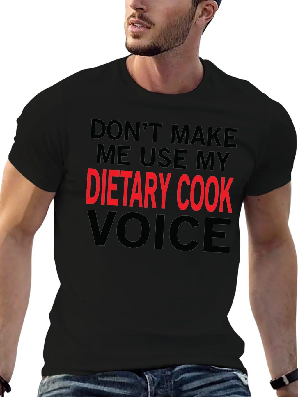 Dietary Cook Voice T-Shirt Funny Gift Tee product image 6