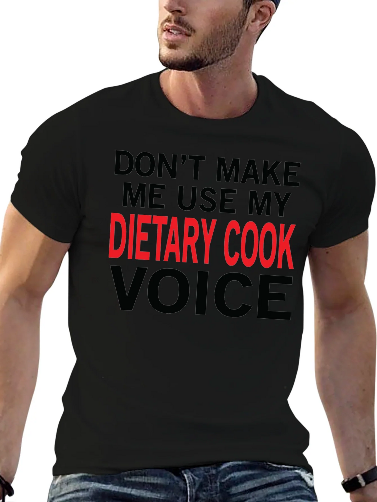 Dietary Cook Voice T-Shirt Funny Gift Tee product image 6