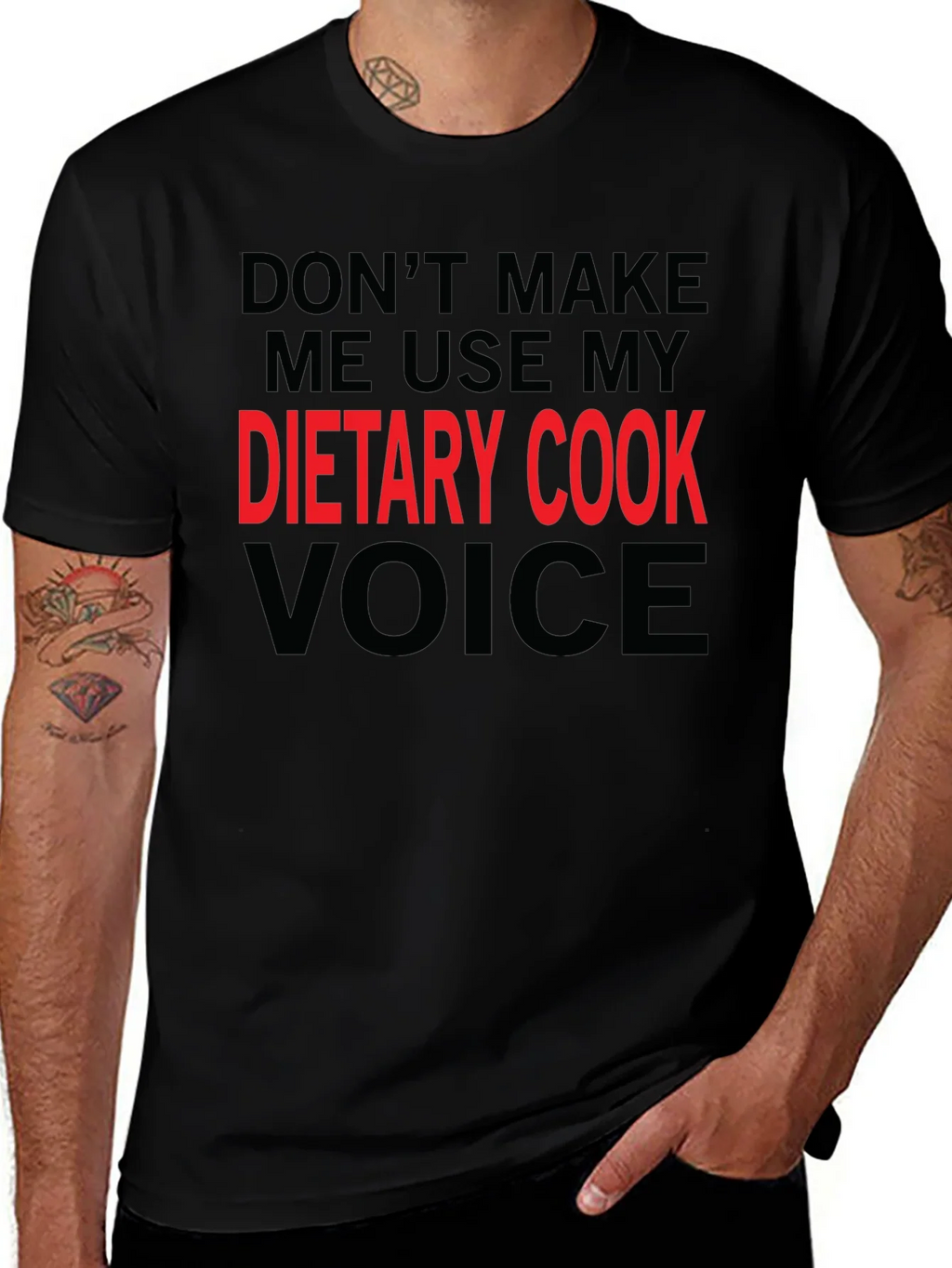 Dietary Cook Voice T-Shirt Funny Gift Tee product image 1