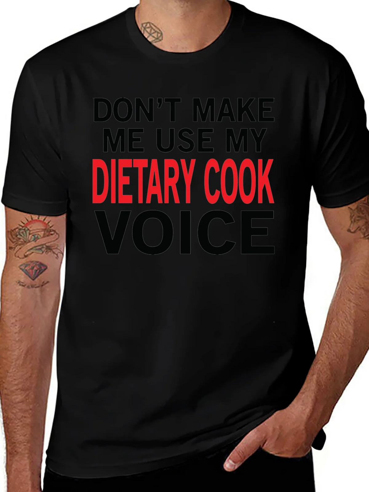 Dietary Cook Voice T-Shirt Funny Gift Tee product image 1