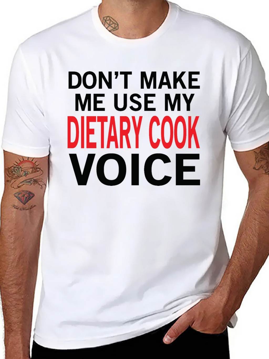 Dietary Cook Voice T-Shirt Funny Gift Tee product image 7