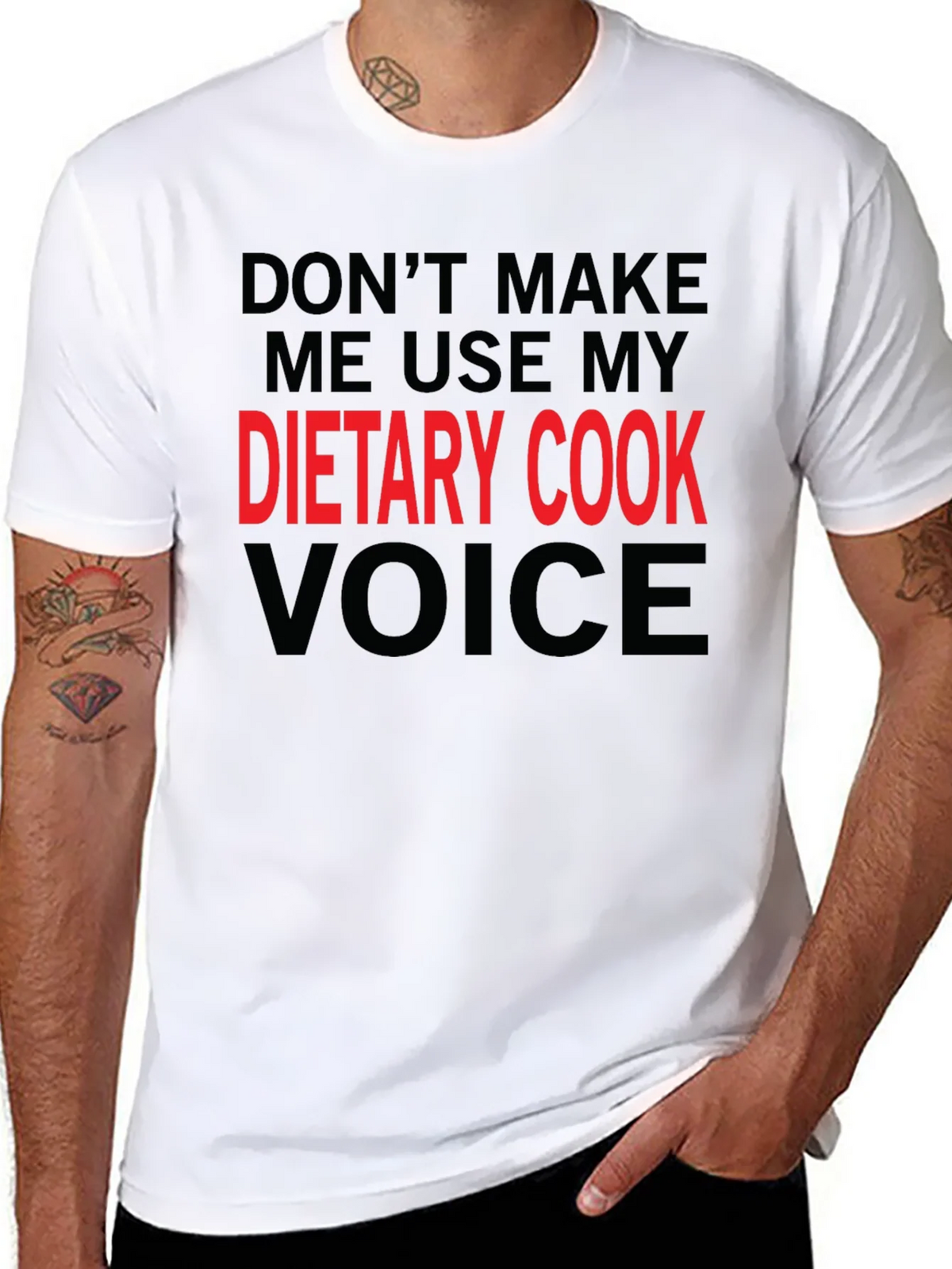 Dietary Cook Voice T-Shirt Funny Gift Tee product image 7