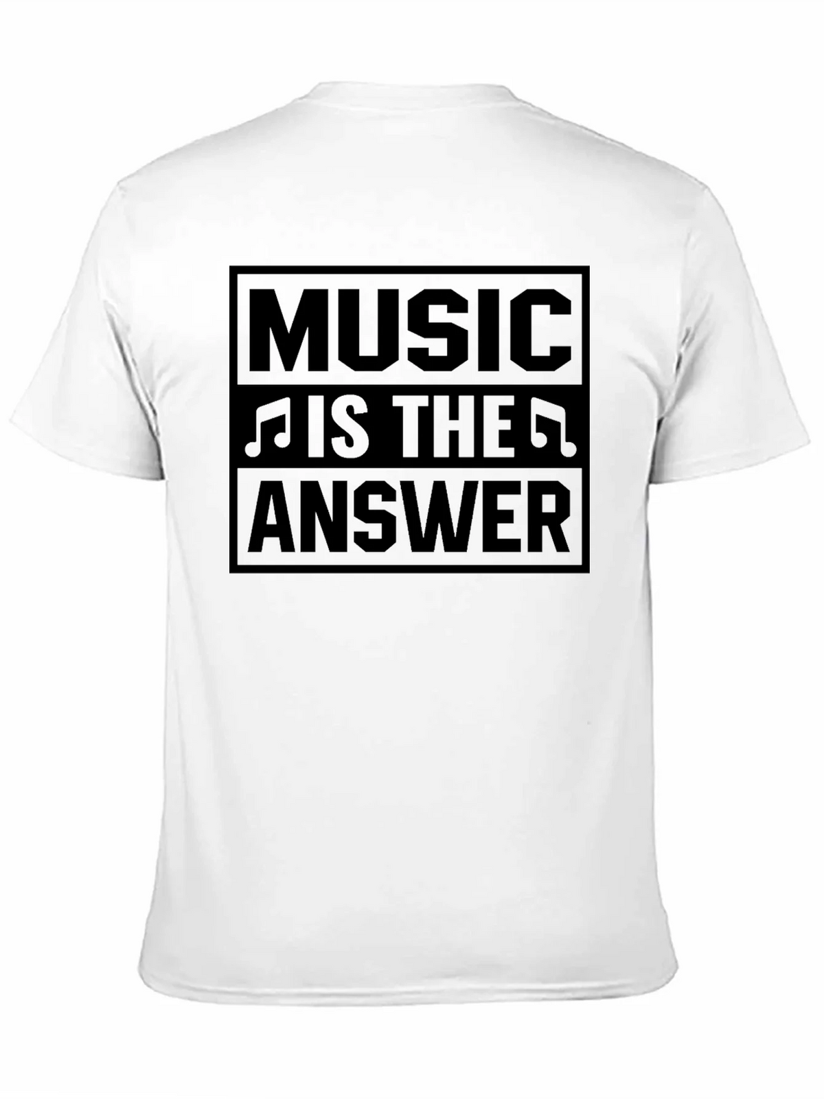 Music Is The Answer Black T-Shirt product image 10