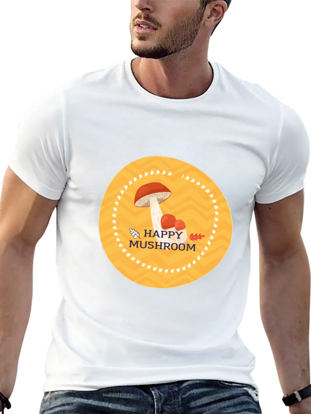 Happy Mushroom Graphic Tee - Stylish Comfort product image 2