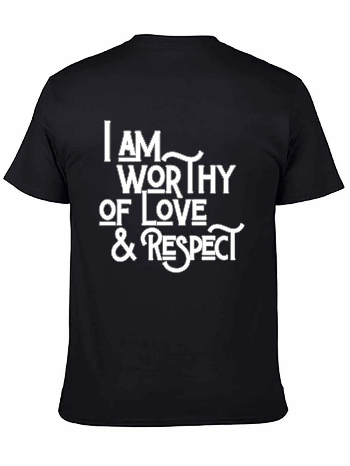 Worthy of Love & Respect Black T-Shirt product image 4