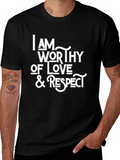 Worthy of Love & Respect Black T-Shirt product image 1