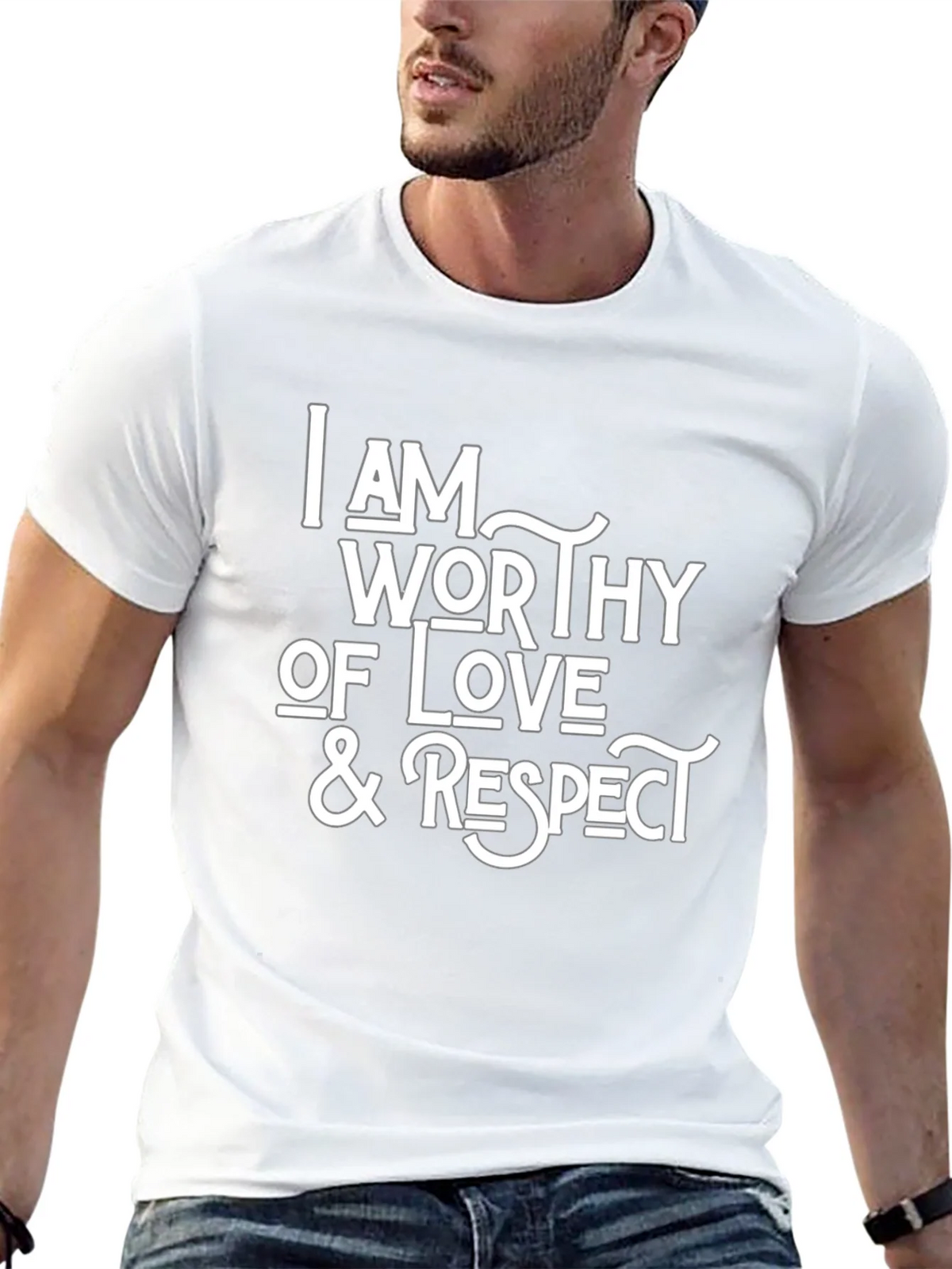 Worthy of Love & Respect Black T-Shirt product image 12