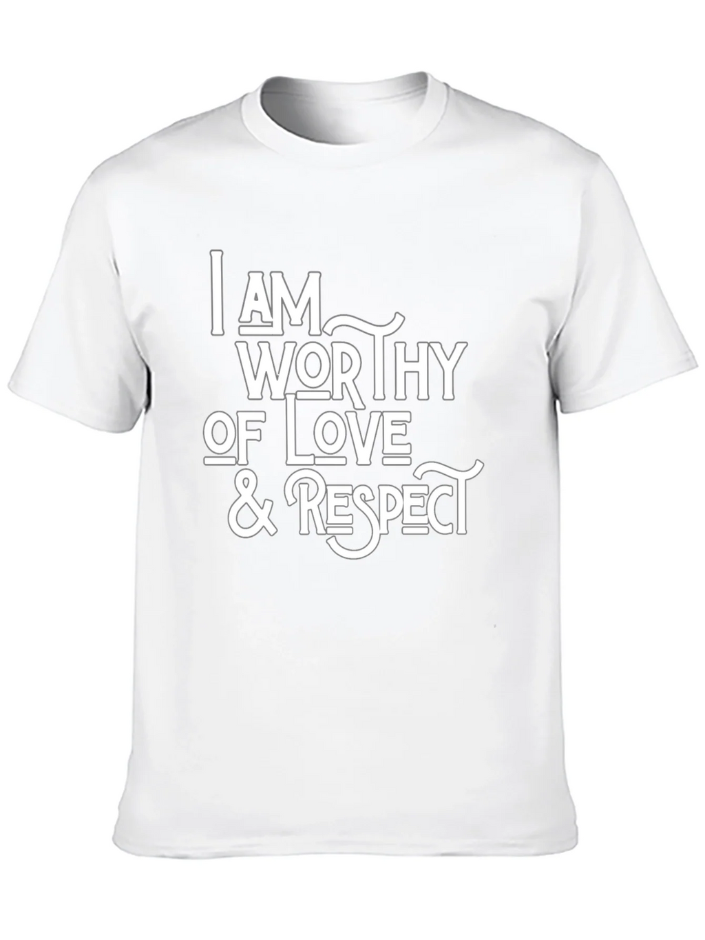 Worthy of Love & Respect Black T-Shirt product image 9