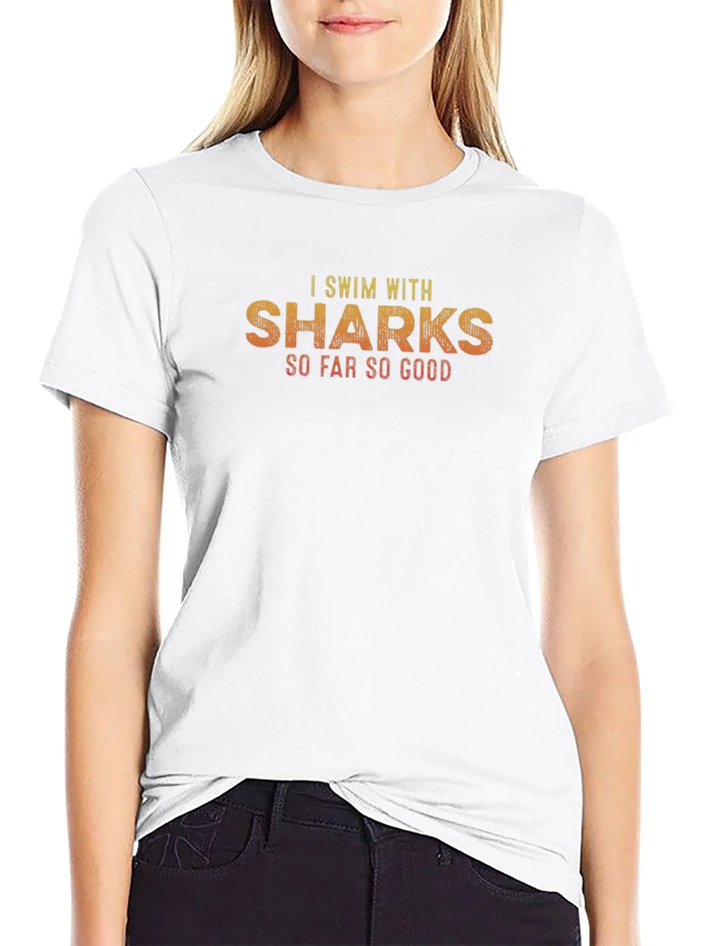 I Swim With Sharks T-Shirt - So Far So Good product image 8
