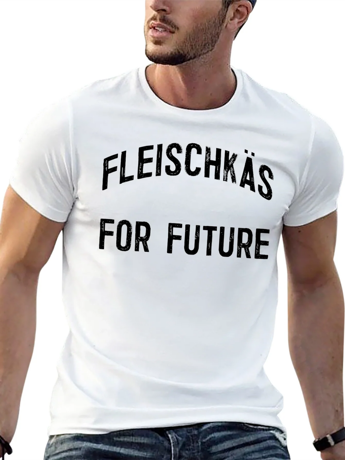Fleischkäse For Future Black Graphic T-Shirt product image 12
