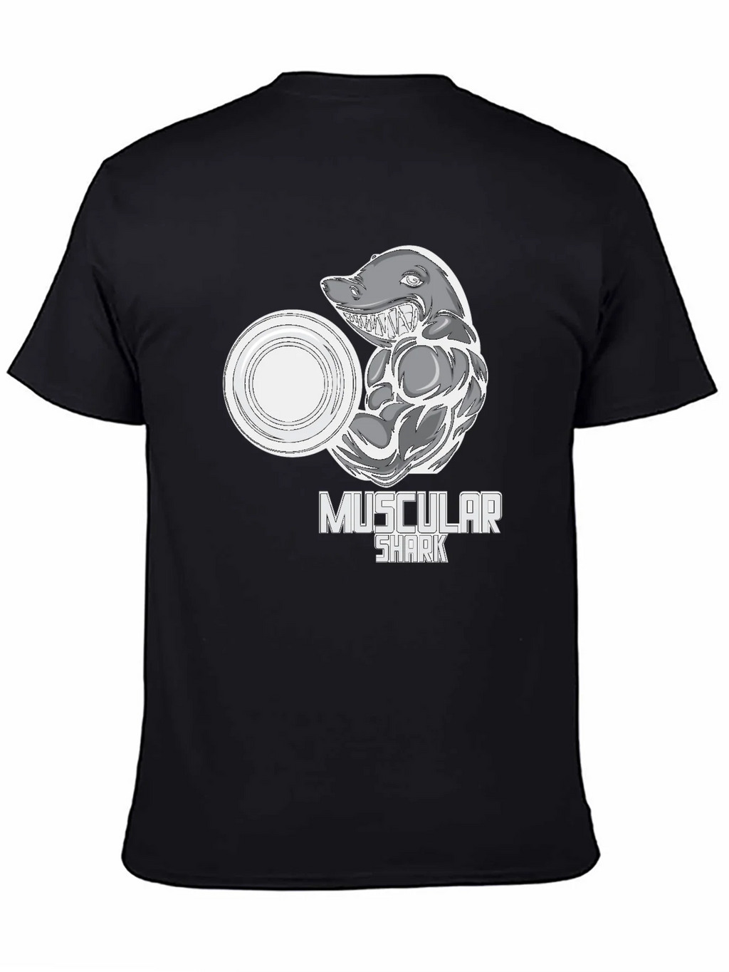 Muscular Shark Graphic T-Shirt - Gym Humor Tee product image 4